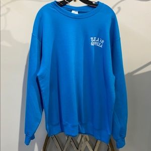 Portis already crewneck heavy white sweatshirt